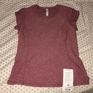 Red Lululemon shirt